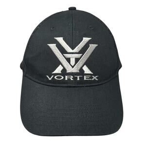 Vortex Gear Snapback Trucker Hat Black One Size Adjustable Embroidered Mesh Back